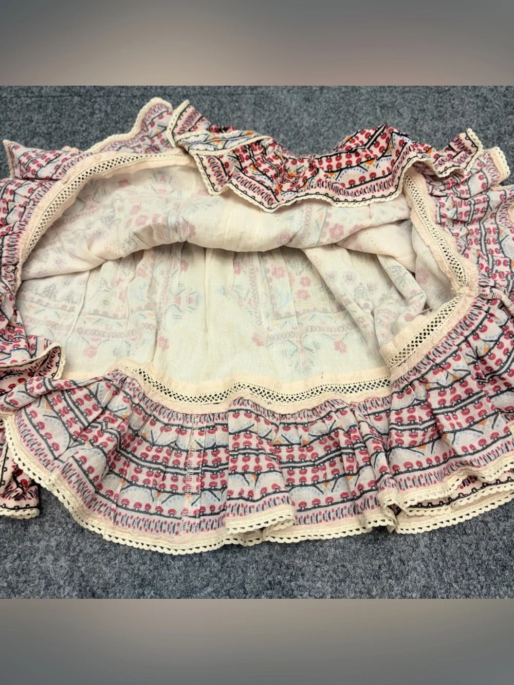 M.A.B.E. Eden Print Mini Skirt
